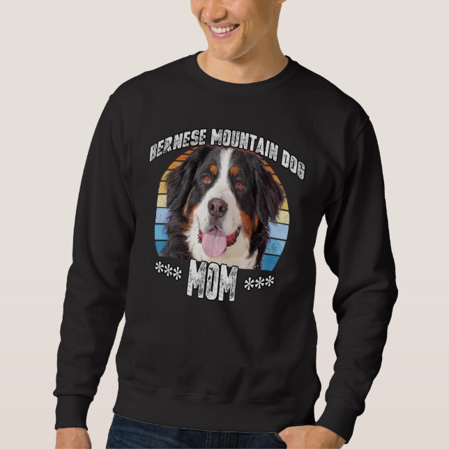 Moletom Mamãe Bernese Mountain Dog Dia das Mães (Frente)