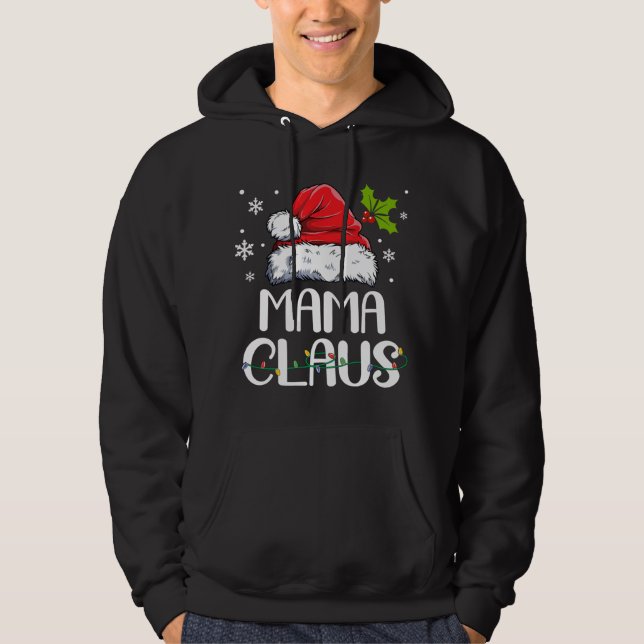 Moletom Mamãe Claus Papais noeis Engraçado Natal Pajama Co (Frente)