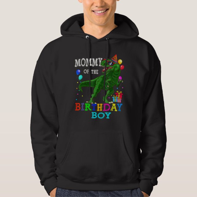 Moletom Mamãe Do Aniversário Rex Rawr Dinosaur Birthd (Frente)