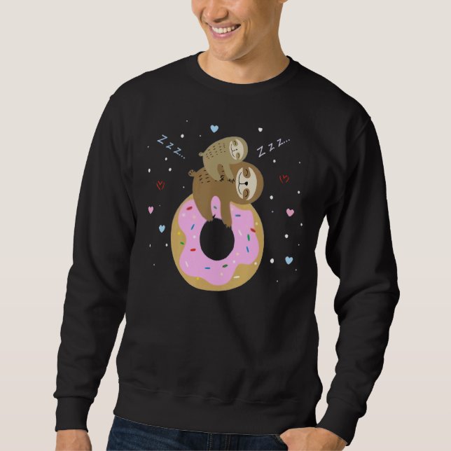 Moletom Mamãe E Bebê Lama Na Rosquinha Lpreguiçosa (Frente)