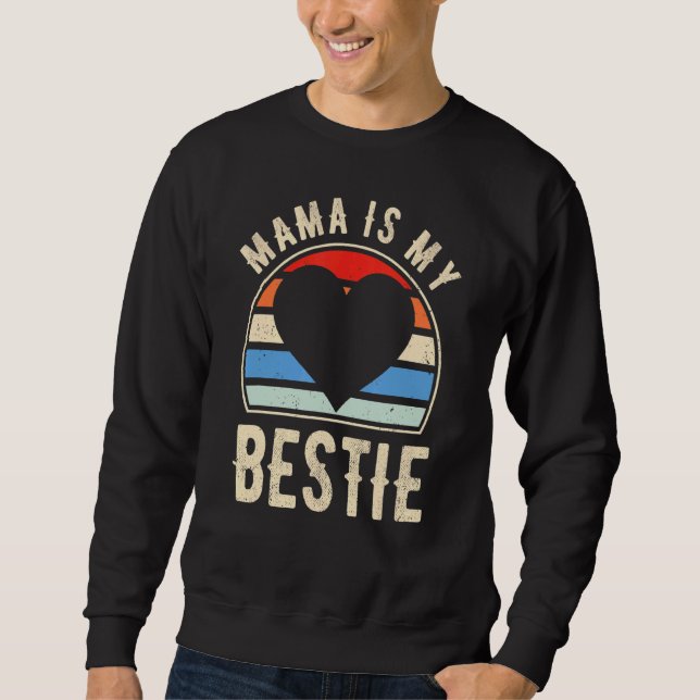 Moletom Mamãe É Minha Melhor Amiga De Corações (Frente)