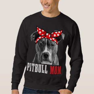 Moletom Mamãe Engraçada Bonita Vintage Cachorro Pitbull Mã