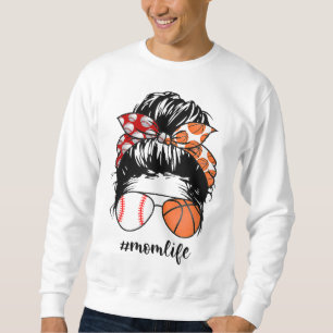 Moletom Mamãe Life Baseball Basball Mamãe Fez bolinho engr
