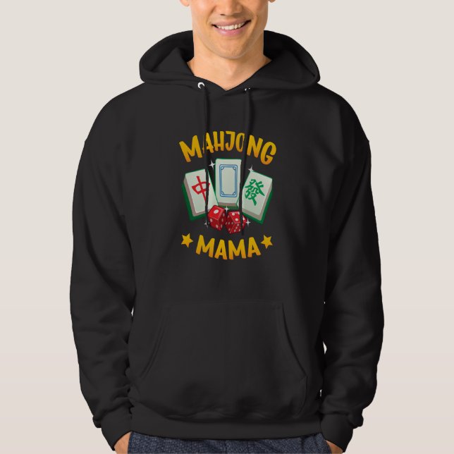 Moletom Mamãe Mahjong Tiles e Mulheres de Dados (Frente)