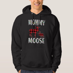 Moletom Mamãe Moose Red Xadrez Buffalo Matando Família Paj