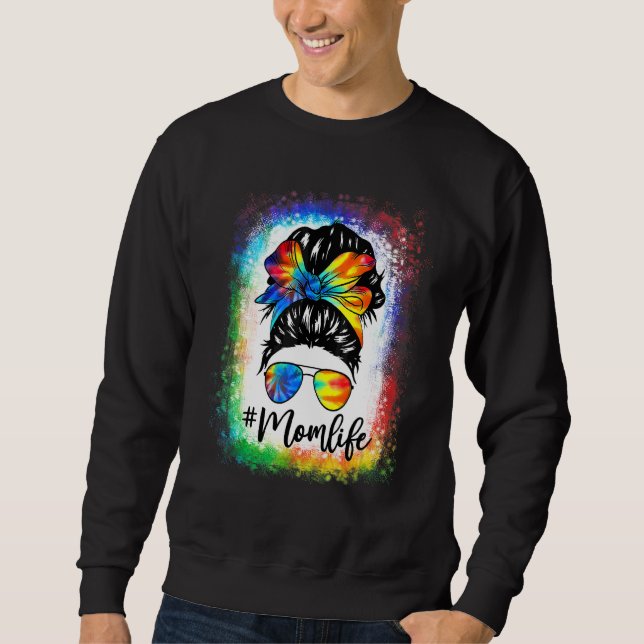 Moletom Mamãe Sangrava A Vida Cabelo Maluco Tie Dye Mulher (Frente)