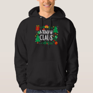 Moletom Mamaw Claus Árvores de Natal Vinculando Fam