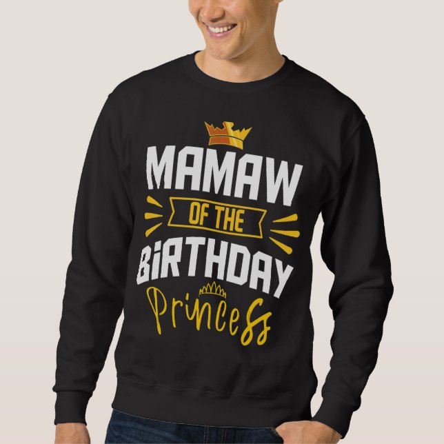 Moletom Mamaw Do Celebrato De Besteira Da Princesa De Aniv (Frente)