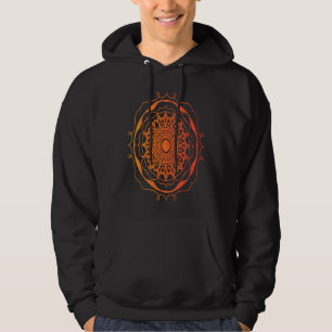 Moletom Mandala de Aquarela Geometria Fractal Sagrada Boa