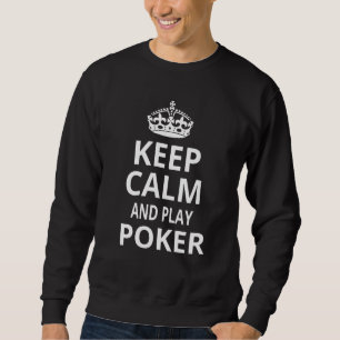 Moletom 'Mantenha a Calma e Jogue Poker' Poker Retro