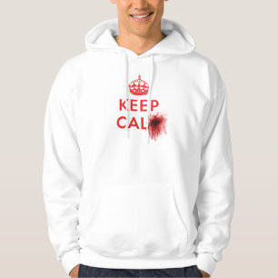 Moletom Mantenha a calma (Splatter) do sangue - Hoodie