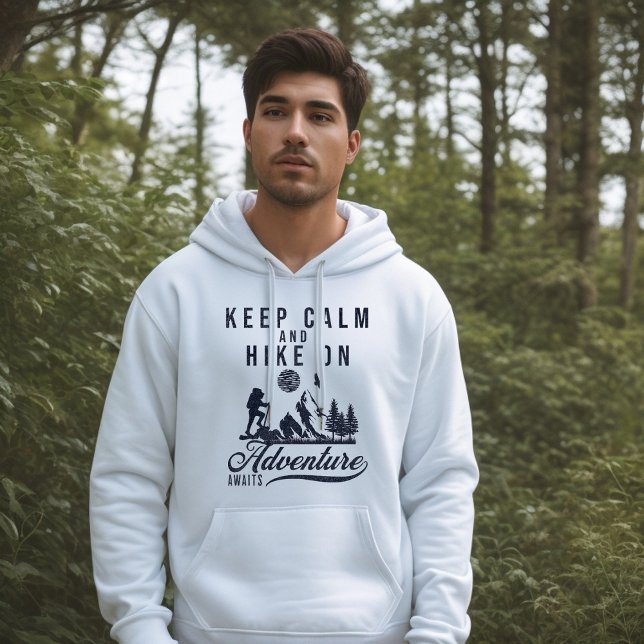 Moletom Mantenha Calma E Caminhe Com Hoodie (Criador carregado)
