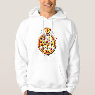 Moletom Mantenha calma e coma pizza: Design perfeito para 