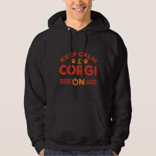 Moletom Mantenha Calmo O Corgi Amp Ligado