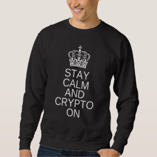 Moletom Mantenha-Se Calmo Cripto Na Cripto Blockchain Bitm