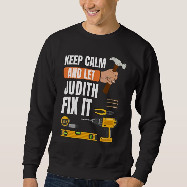 Moletom Mantenha-Se Calmo E Deixe Judith Consertá-Lo. (Frente)