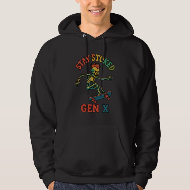 Moletom Mantenha-se estacionado Gen X Skateboard Hoodie (Frente)
