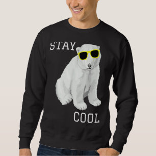 Moletom Mantenham-se Legal, bichos-da-bico-polar, no inver
