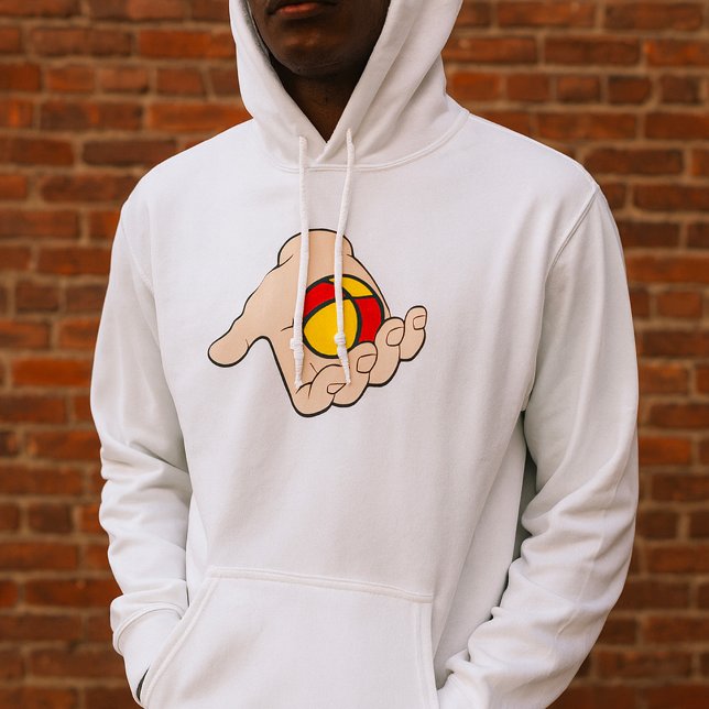 Moletom Mão Com O Malabarismo De Ball Mens Hoodie (Criador carregado)