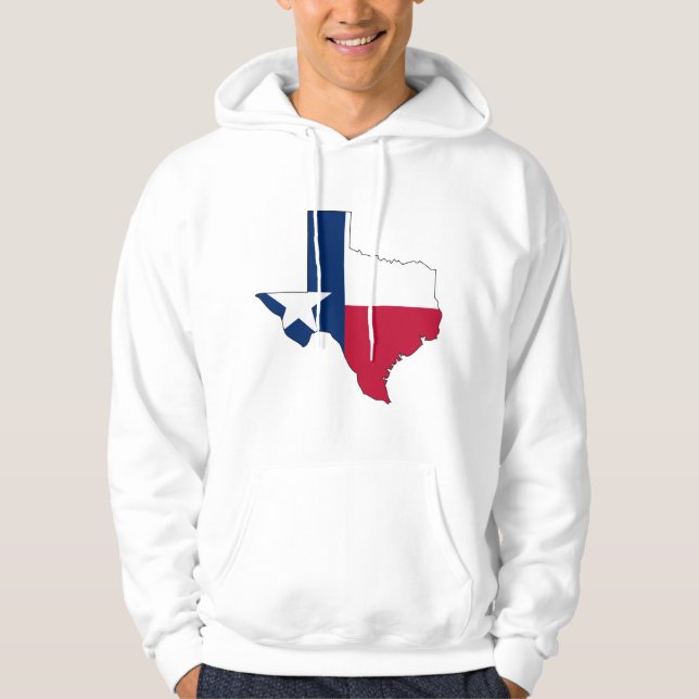 Moletom Mapa da bandeira de Texas (Frente)