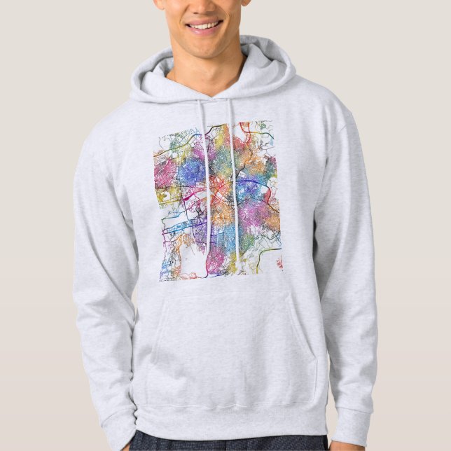 Moletom Mapa da Cidade de Ancara Turquia (Frente)