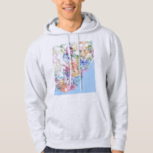 Moletom Mapa da Cidade de Davao Filipinas