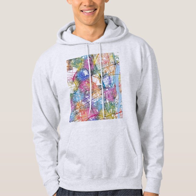 Moletom Mapa da Cidade de Giza Egito (Frente)