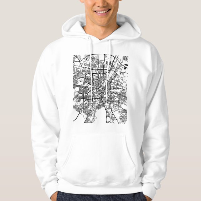 Moletom Mapa da Cidade de Munique Alemanha (Frente)