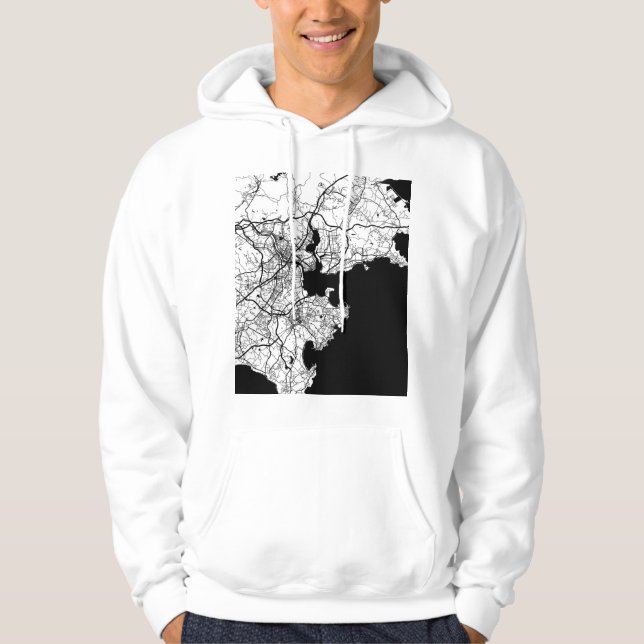 Moletom Mapa da Cidade de Quanzhou China (Frente)