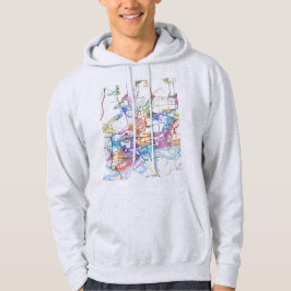 Moletom Mapa da Cidade de Rostov-on-Don Rússia