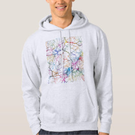 Moletom Mapa da Cidade de Shangrao China
