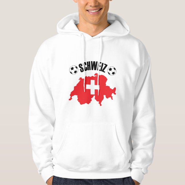 Moletom Mapa da Suiça do Futebol Schweiz (Frente)