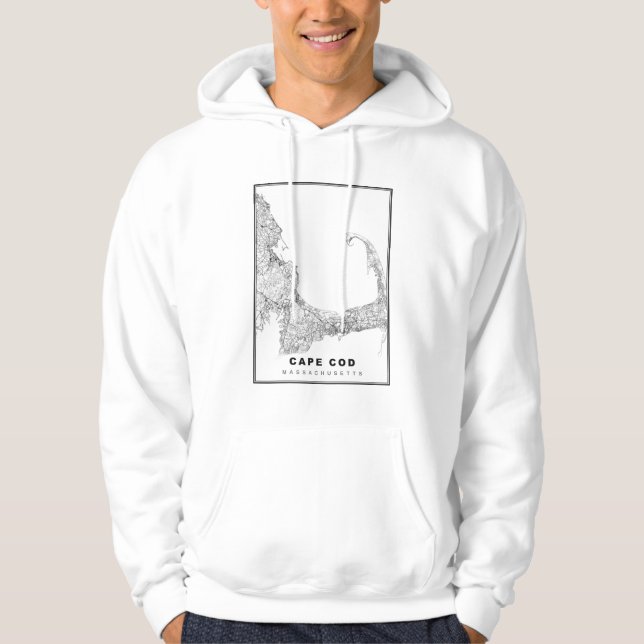 Moletom Mapa de Cape Cod (Frente)