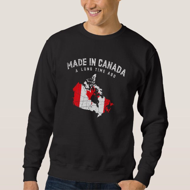 Moletom Mapa de Folha do País de Sinalizador Canadense no  (Frente)