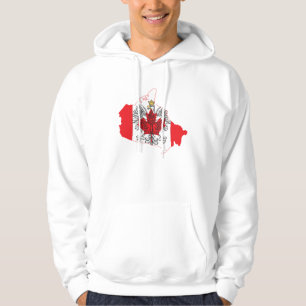 Moletom Mapa de Sinalizador do Polônia Canadá