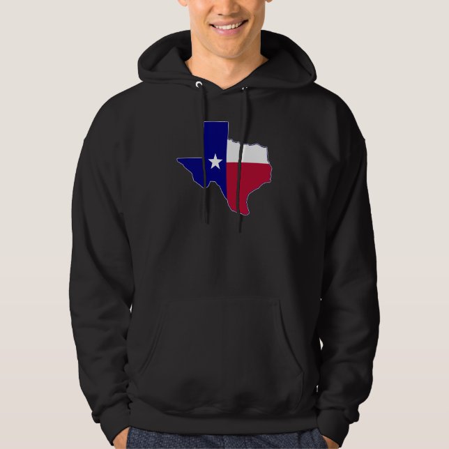 Moletom Mapa de Sinalizador do Texas (Frente)