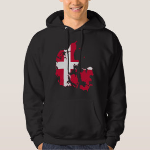 Moletom Mapa DK da bandeira de Dinamarca
