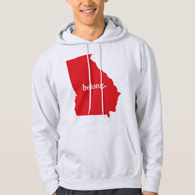 Moletom Mapa do Estado Americano da Geórgia Belong (Frente)