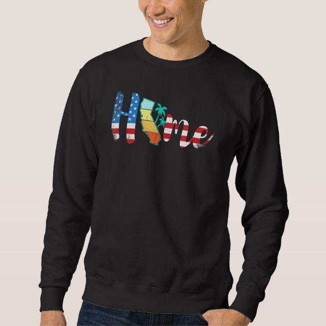 Moletom Mapa do Orgulho Nacional da Califórnia nos Estados (Frente)