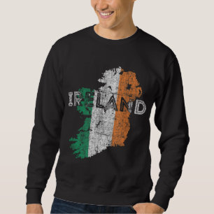 Moletom Mapa irlandês e bandeira Souvenir - Irlanda em dif