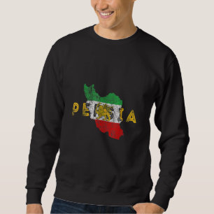 Moletom Mapa Persa e Bandeira Souvenir Afetou a Pérsia 1