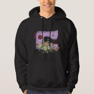 Moletom Máquina de Costura Floral Costureira Quilter Alfai