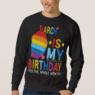 Moletom Março É O Meu Aniversário Sim O Pop De Todo O Mês
