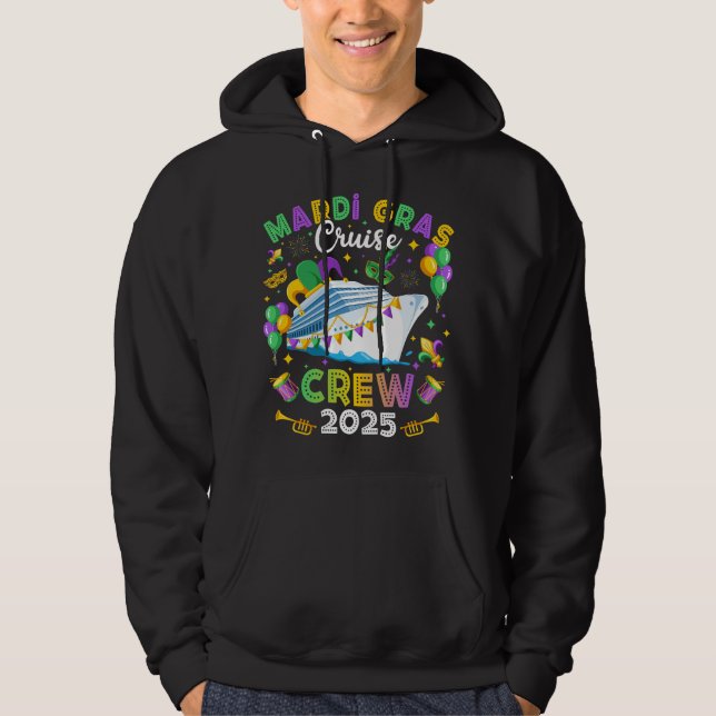 Moletom Mardi Gras Cruise Crew 2025 Matching Men (Frente)