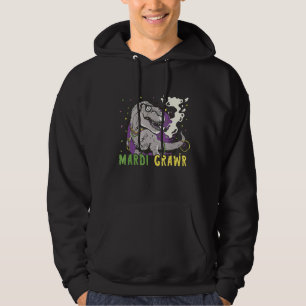 Moletom Mardi Gras Dino Parade T Rex Carnival Costume Dino