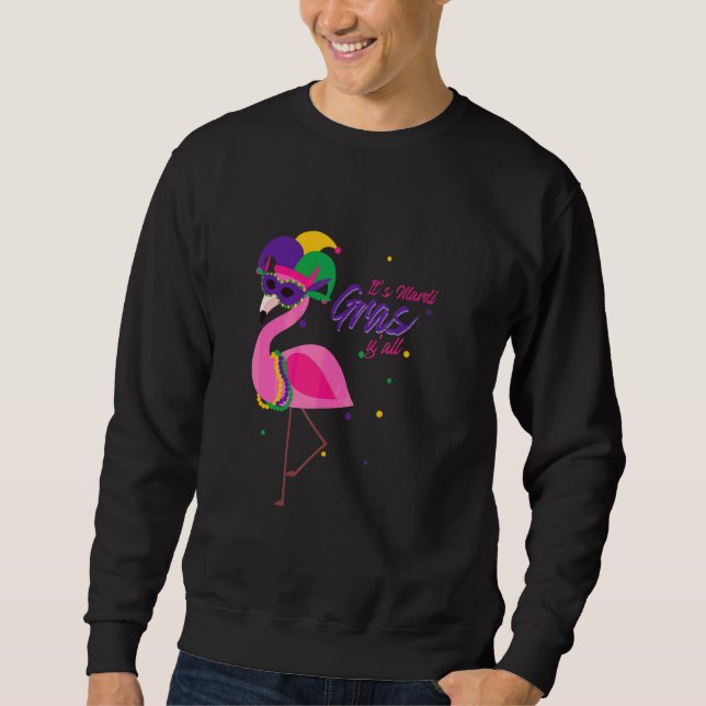 Moletom Mardi Gras Flamingo Bird (Frente)