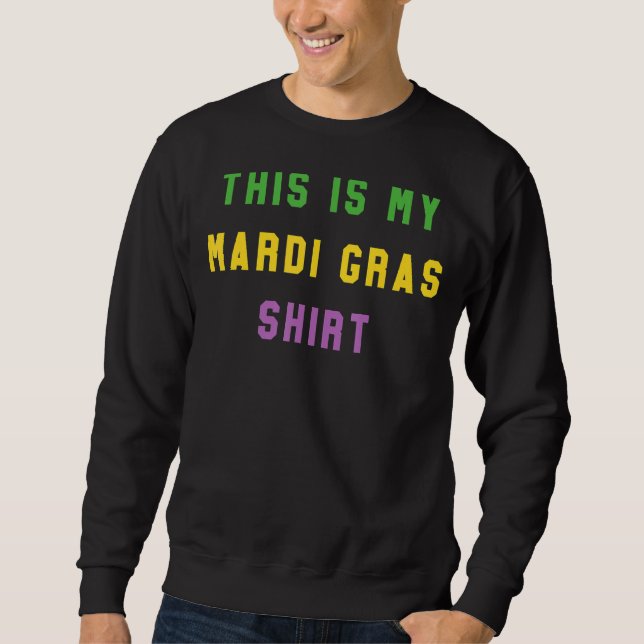 Moletom Mardi Gras Funny Party Single New Orleans (Frente)