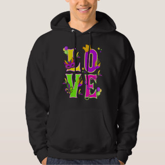 Moletom Mardi Gras Love I Love Mardi Gras Funny Colorny M