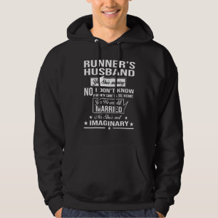 Moletom Marido da corredora Sim Ela está correndo Não Eu n