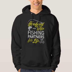 Moletom Marido E Parceiros De Pesca Esposa Para Pescadores